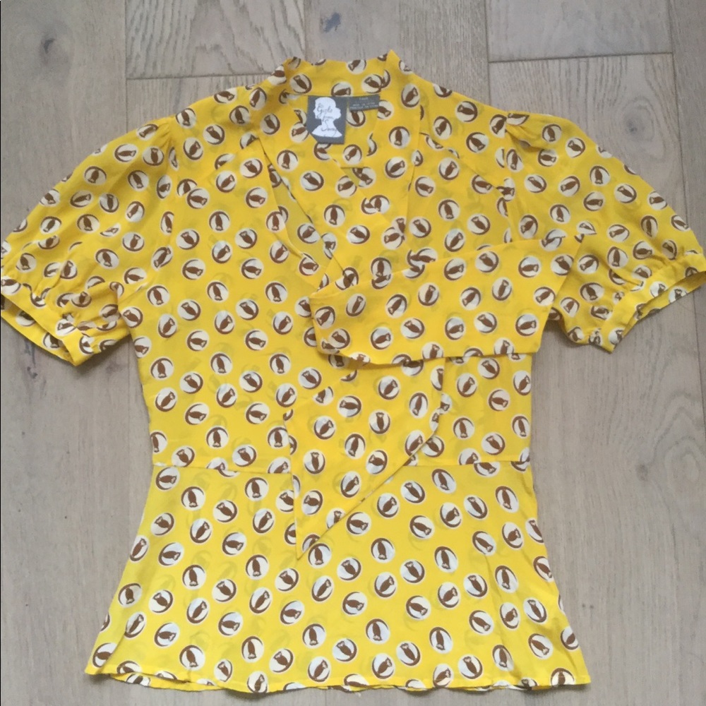 Anthropology Silk Blouse / Girls from Savoy
